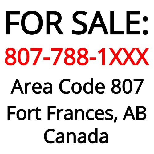 Fort Frances, AB : 807-788-1XXX