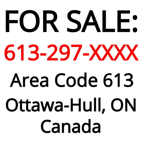 Ottawa-Hull, ON : 613-297-XXXX
