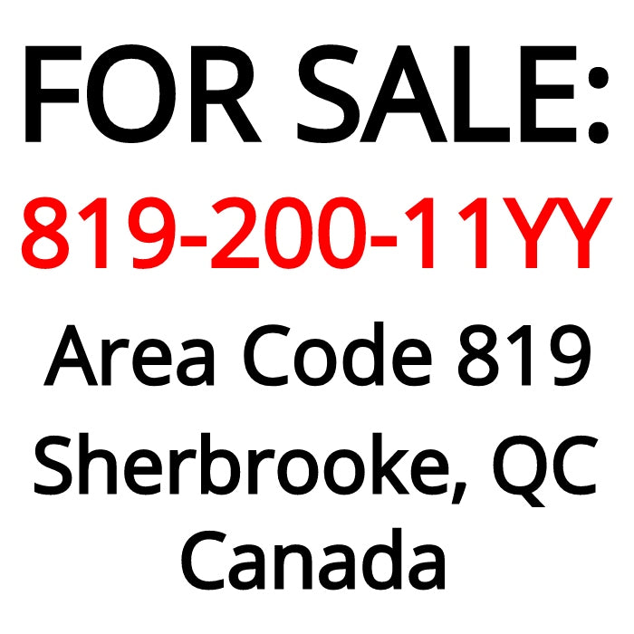 Sherbrooke, QC : 819-200-11YY