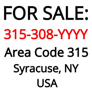 Syracuse, NY : 315-308-YYYY