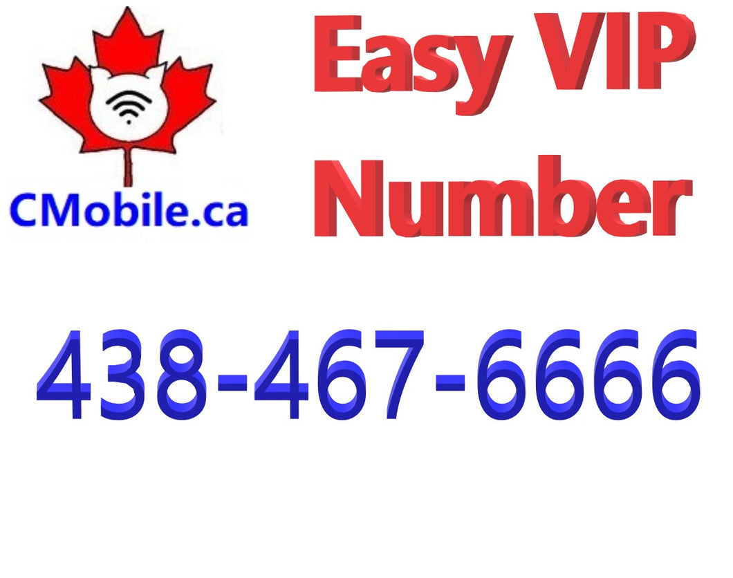 Easy Montreal 438-X67-6666 Quad 6 Phone number for Montreal, Quebec