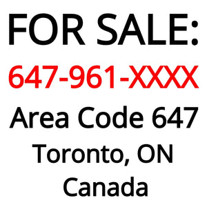 Toronto, ON : 647-961-XXXX