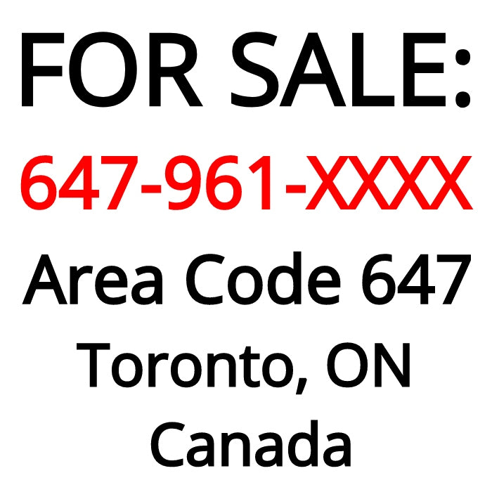 Toronto, ON : 647-961-XXXX