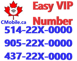 THREE Gold VIP Business Phone number  end with  22X-0000 for for Toronto & Montreal