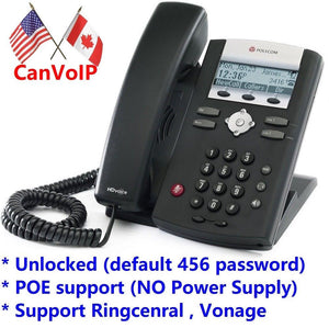 Unlocked Polycom SoundPoint 335 IP Phone for RingCentral, Vonage, Asterisk